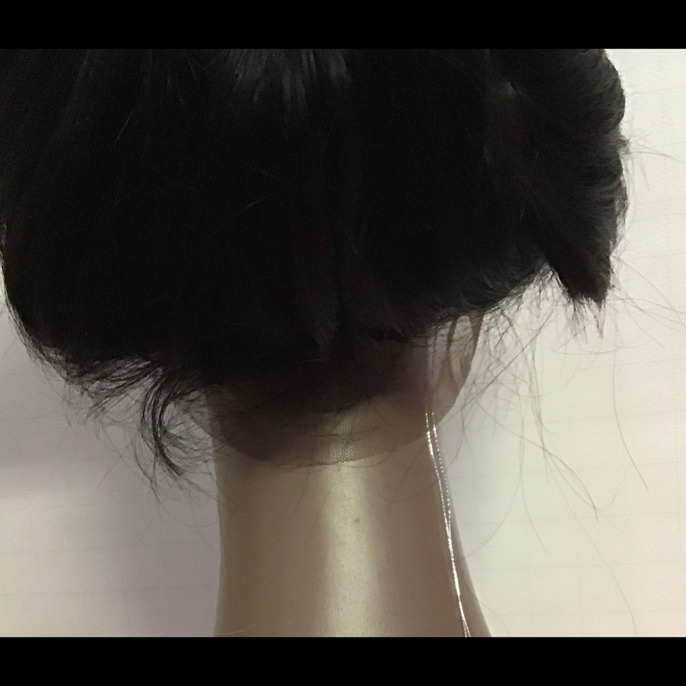 Lace Front Straight Human Hair Wig 360 Two Different Style To Choose Natural Col - Picture 6 of 9